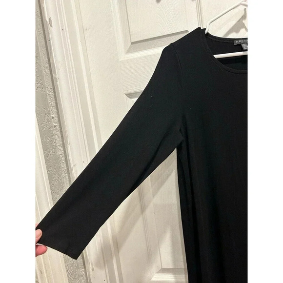 Eileen Fisher Size Large Petite Jersey Colorblock Dress Lagenlook Comfort - Picture 3 of 6